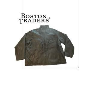 Boston Traders Genuine Leather Bomber Jacket Sz. 2XLT